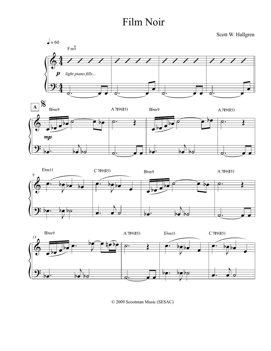 Film Noir Jazz Ensemble scores gallery preview page 1
