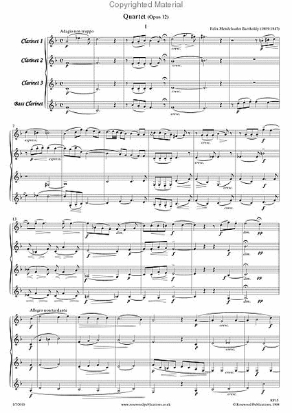Quartet, Op. 12 image number null