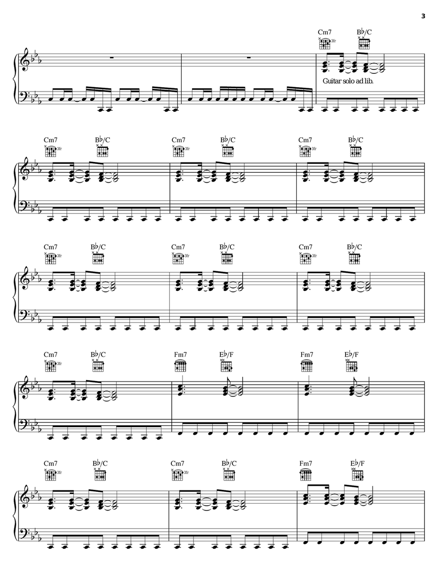 Sleeping Bag Sleeping Bag Piano, Vocal, Guitar scores gallery preview page 3