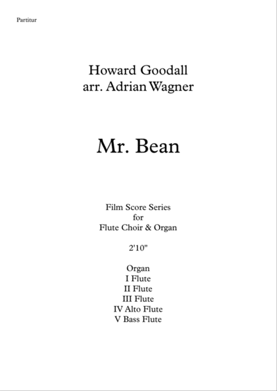 Mr. Bean Animated Series Theme Flute Choir scores gallery preview page 2
