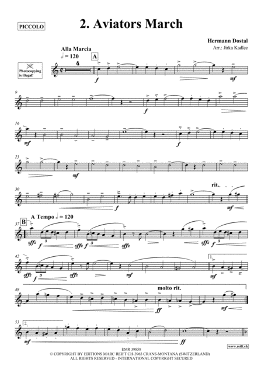 10 Greatest Famous Marches Piccolo scores gallery preview page 3
