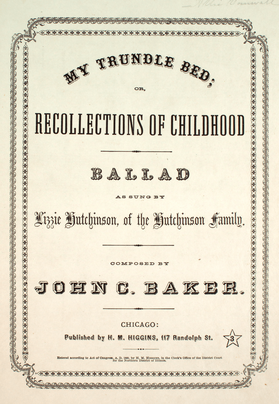My Trundle Bed. Ballad