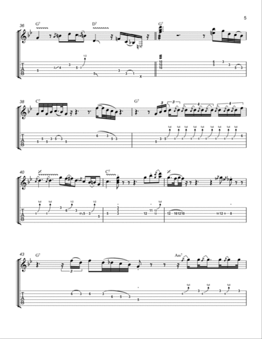 Stormy Monday Stormy Monday Electric Guitar scores gallery preview page 5