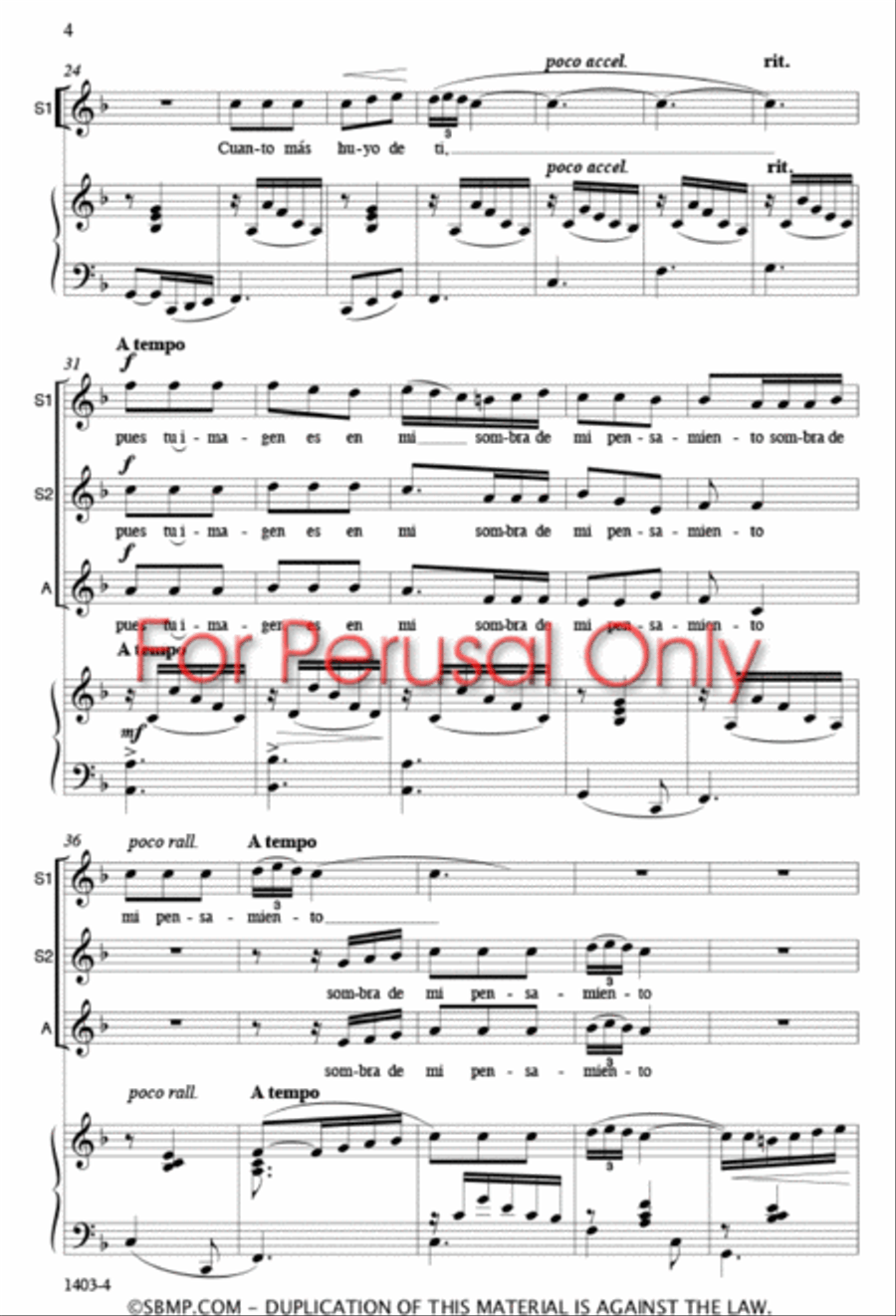 Cantares de mi tierra - SSA Octavo SSA scores gallery preview page 3
