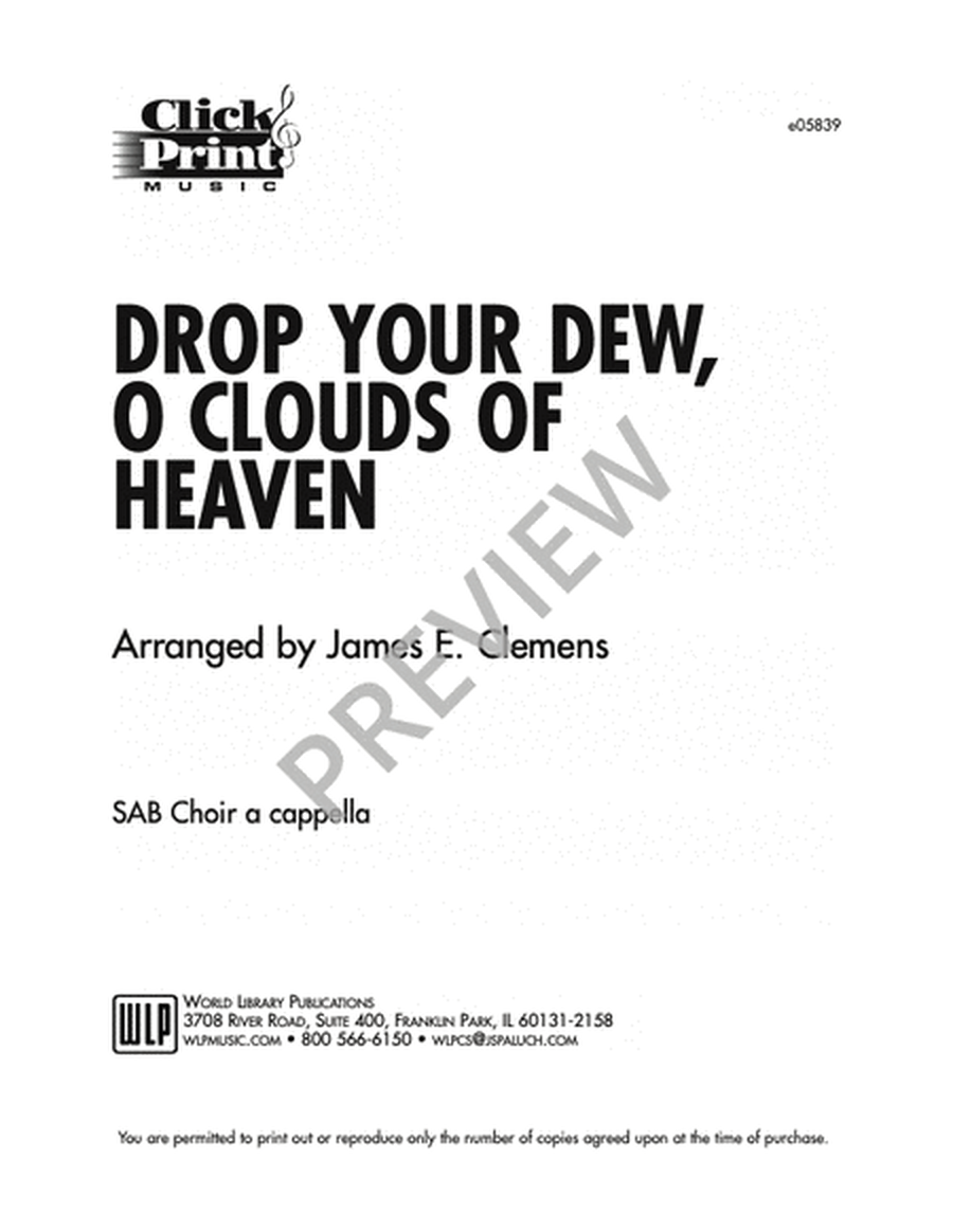 Drop Your Dew O Clouds of Heaven image number null