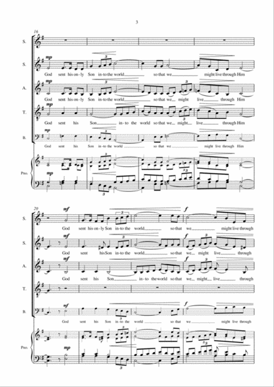God is Love God is Love Choir scores gallery preview page 4