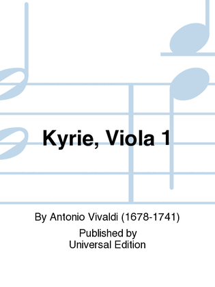 Book cover for Kyrie, Viola 1