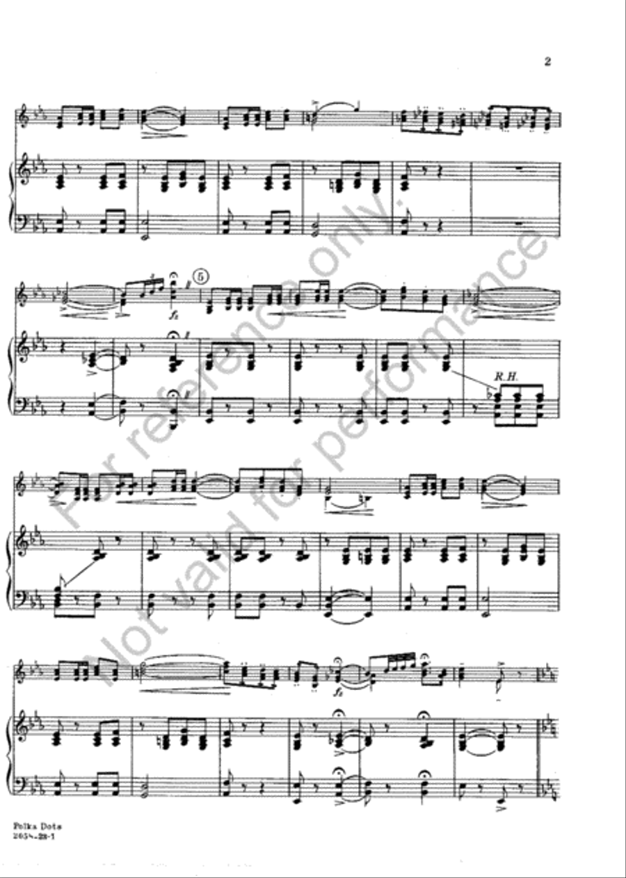 Polka Dots Trumpet scores gallery preview page 3