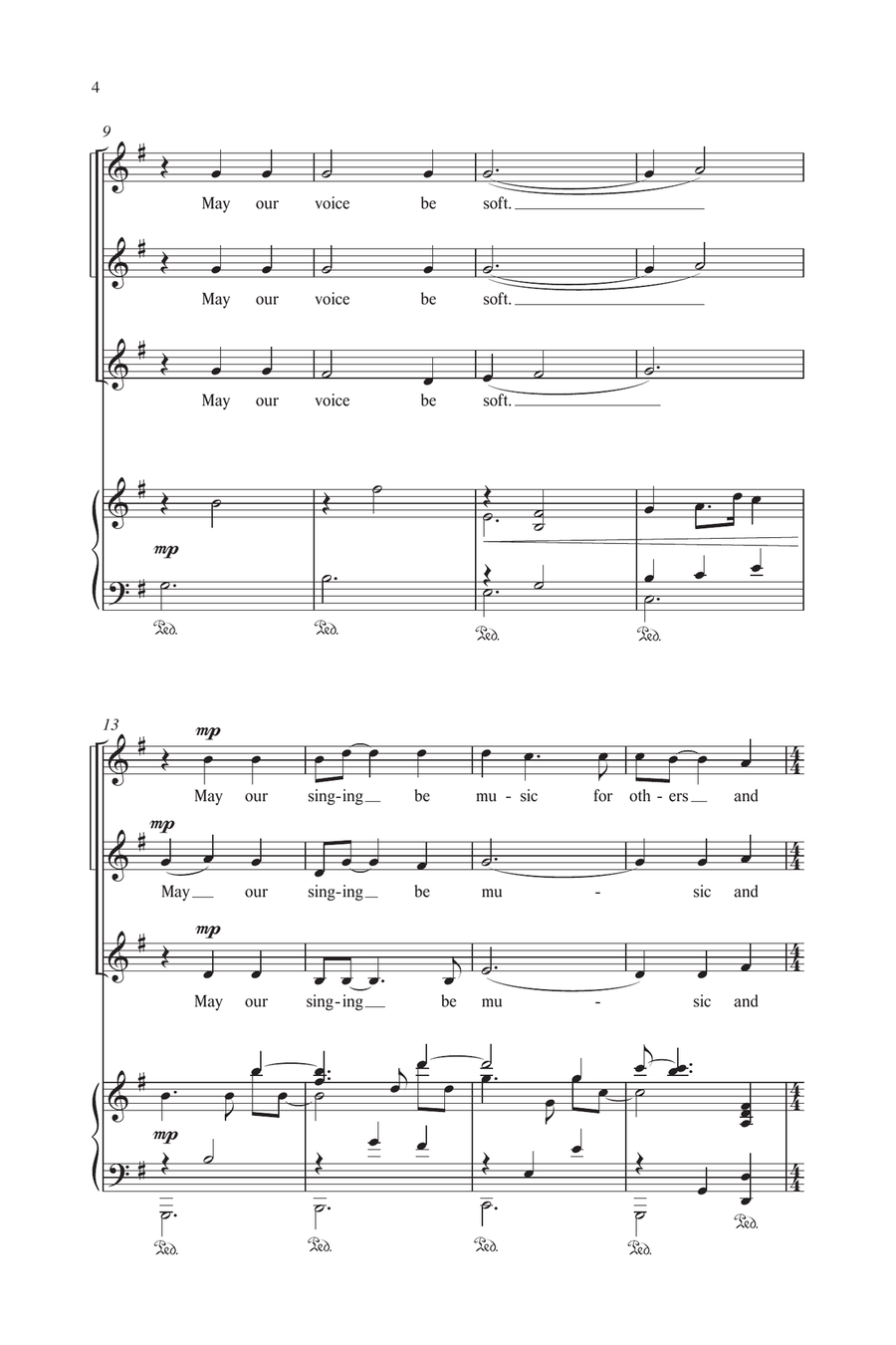 Sing Gently SSA scores gallery preview page 2