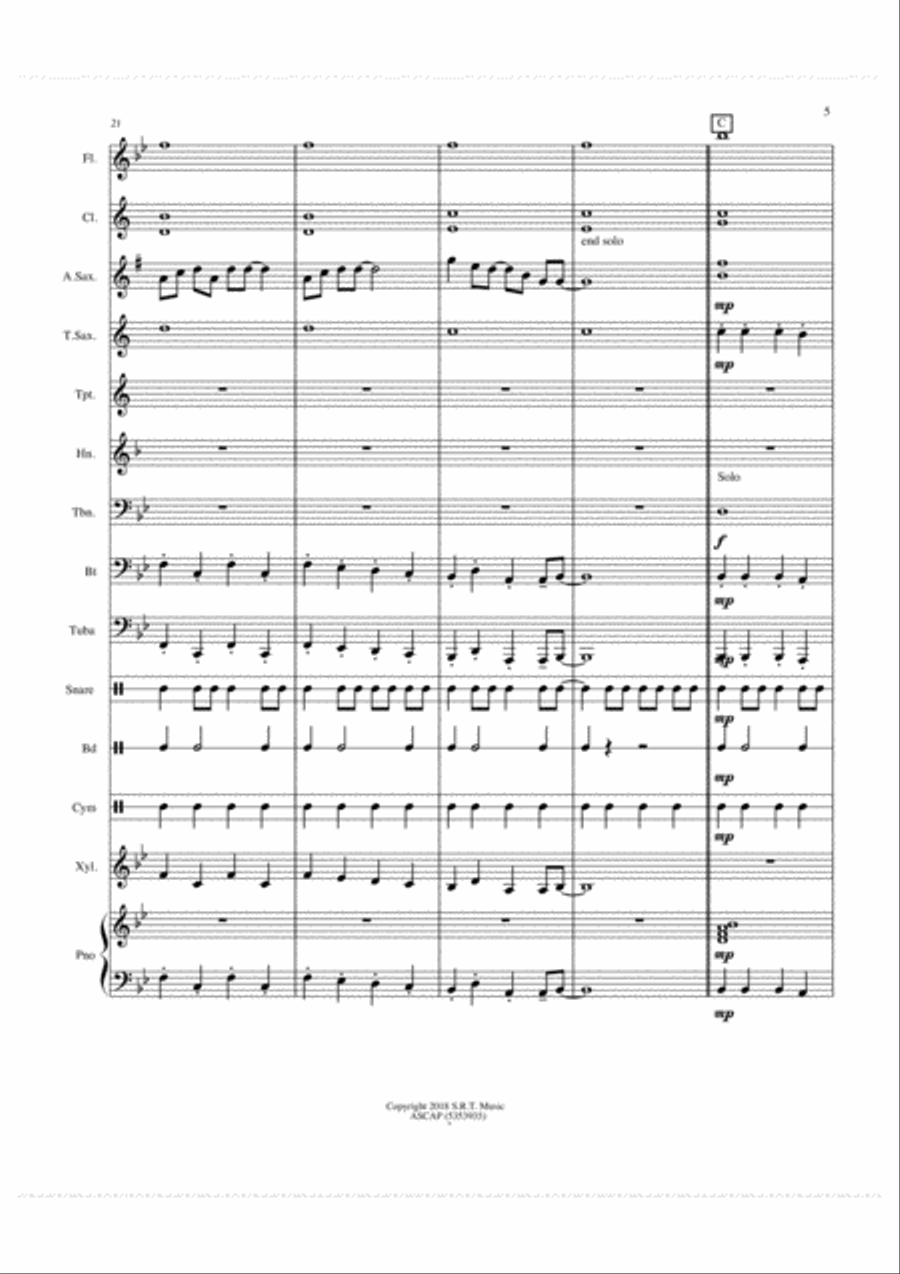 On the Beam Concert Band scores gallery preview page 5