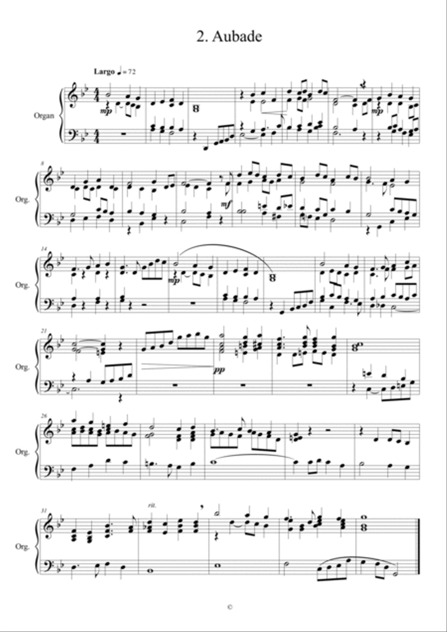 Six miniatures for Manuals set 3 Organ Solo scores gallery preview page 5