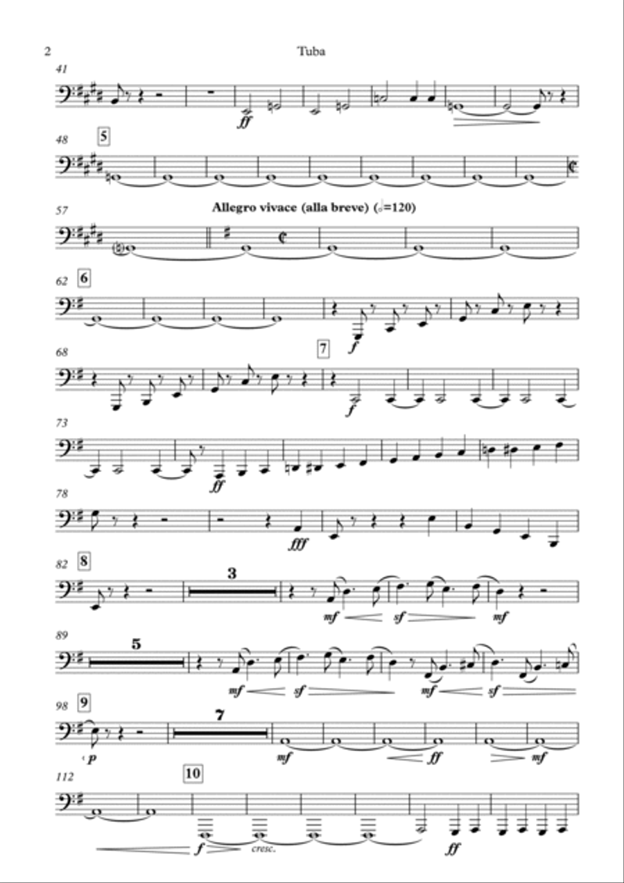Tchaikovsky arranged by Timothy R Wheeler Finale from Symphony No.5 in E minor, Op.64 Small Ensemble scores gallery preview page 2