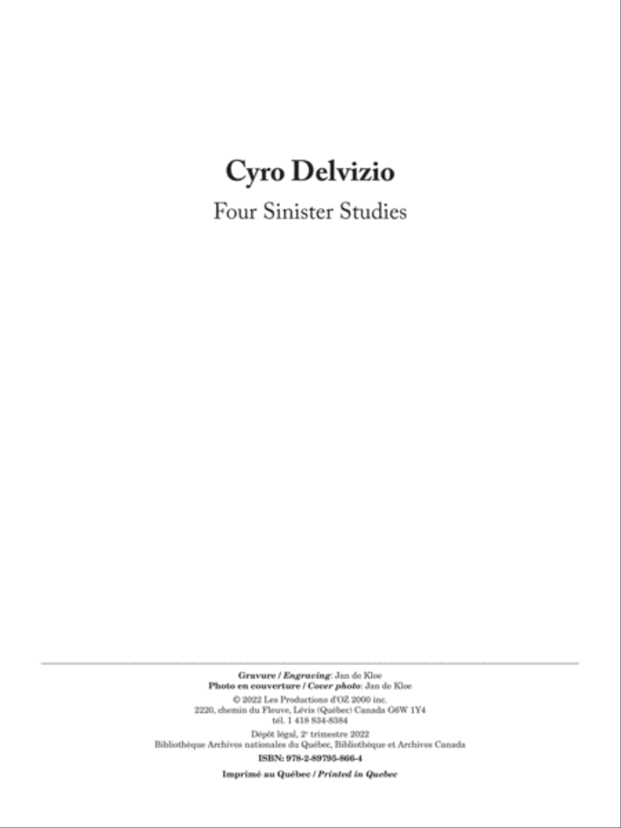 Four Sinister Studies Classical Guitar scores gallery preview page 2
