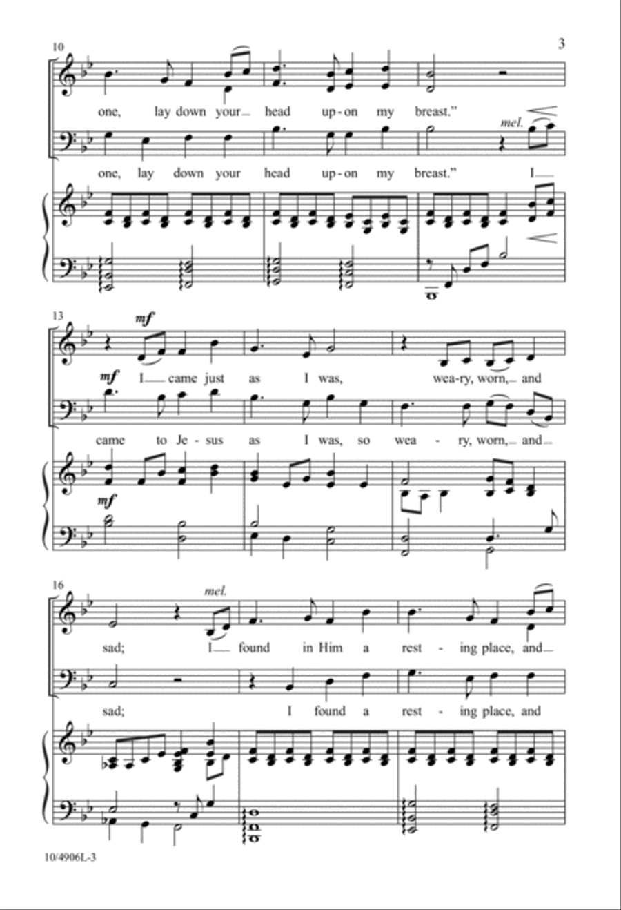 Come to Me and Rest 3-Part scores gallery preview page 3