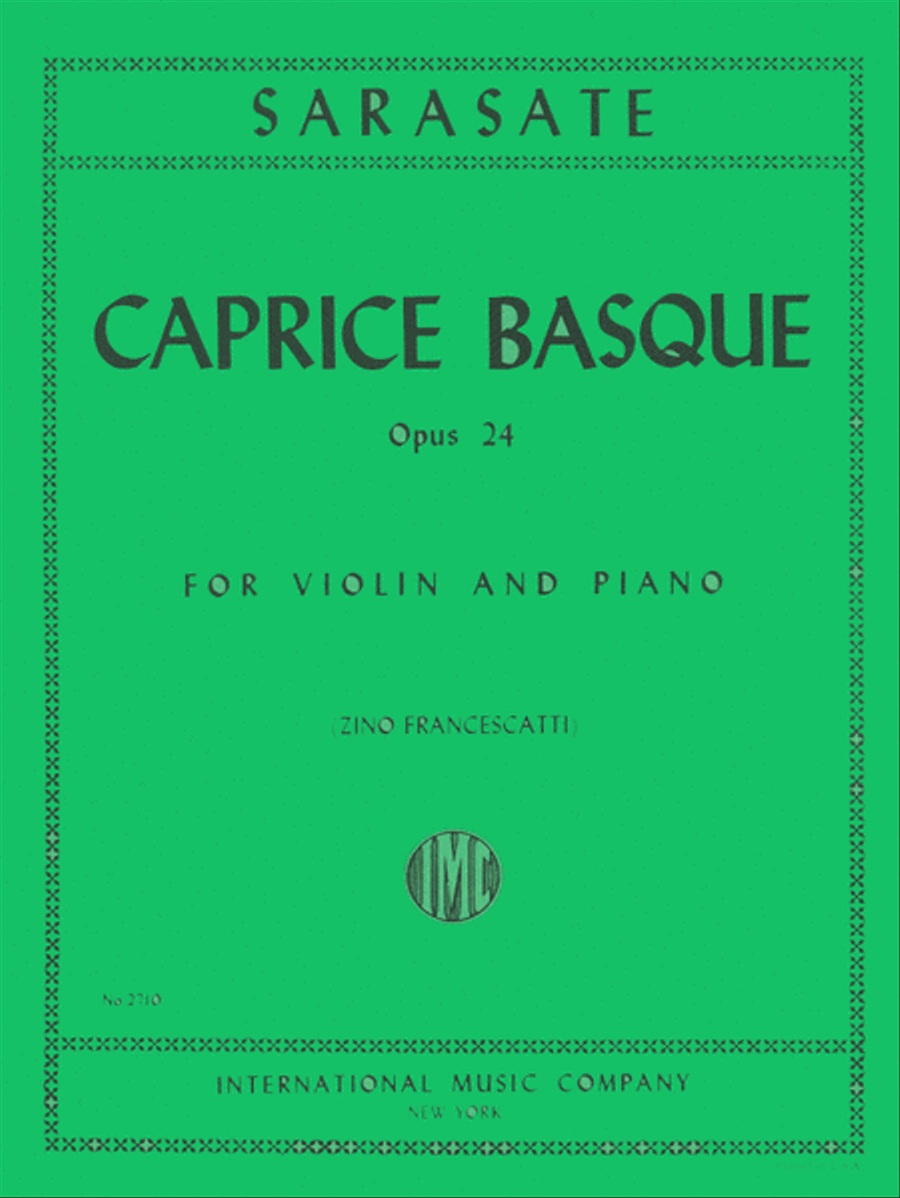 Caprice Basque, Op. 24 Violin Solo scores gallery preview page 1