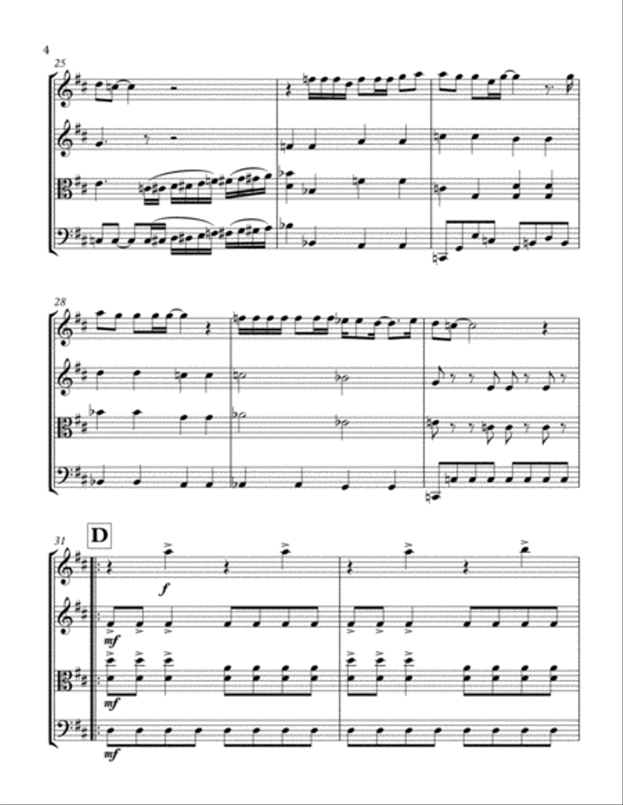 Maybe I'm Amazed String Quartet scores gallery preview page 5