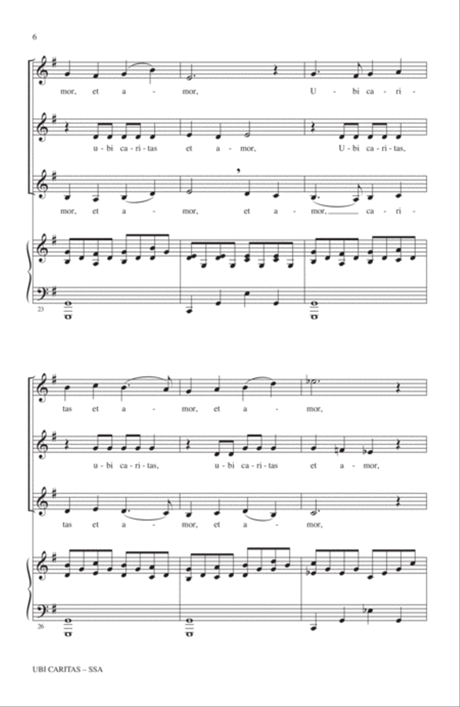 Ubi Caritas SSA scores gallery preview page 4