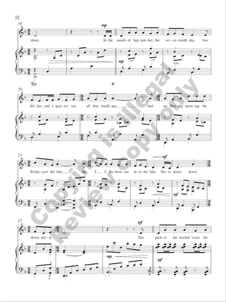 American Folk Set Low Voice scores gallery preview page 38
