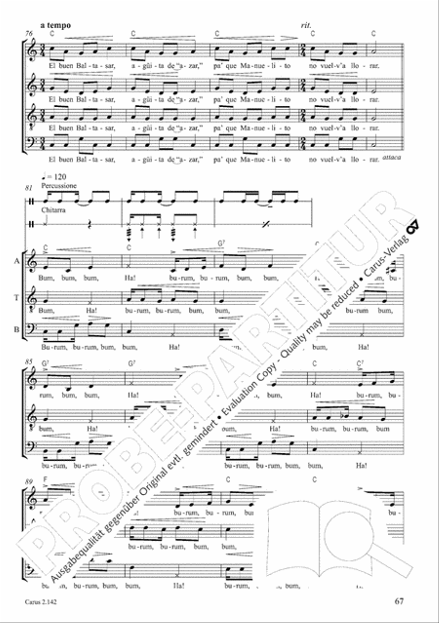 Christmas Carols of the World. Choral collection 4-Part scores gallery preview page 63