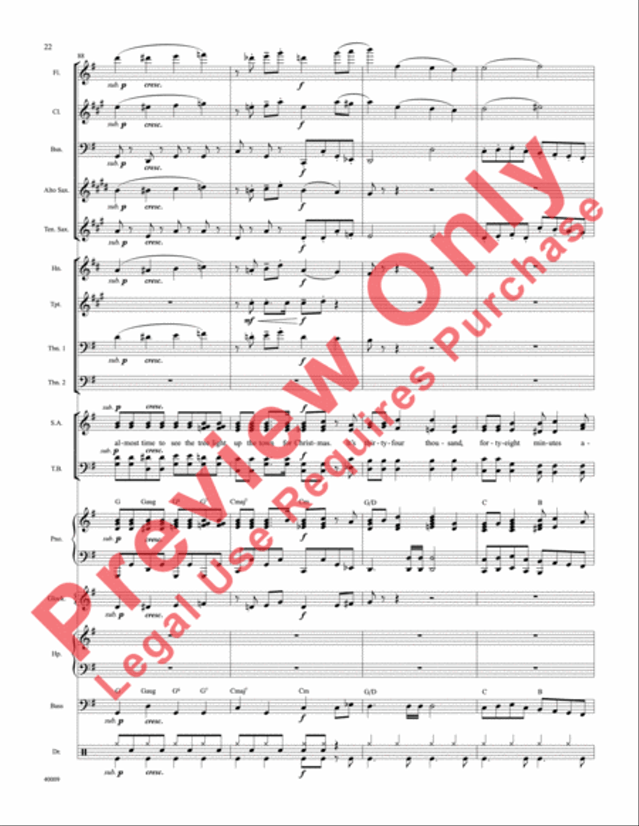 Counting Down to Christmas Choir scores gallery preview page 23