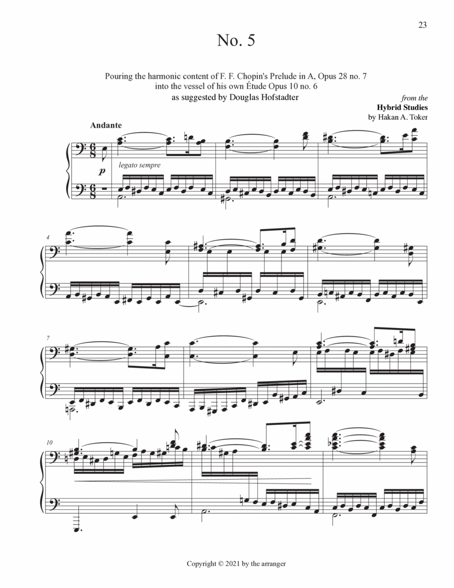 Hybrid Study No. 5 Piano Method scores gallery preview page 1