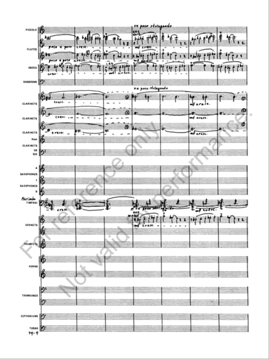 Capriccio Italien Concert Band scores gallery preview page 11