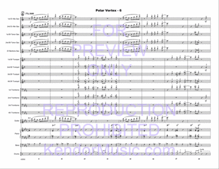Polar Vortex Polar Vortex Jazz Ensemble scores gallery preview page 7