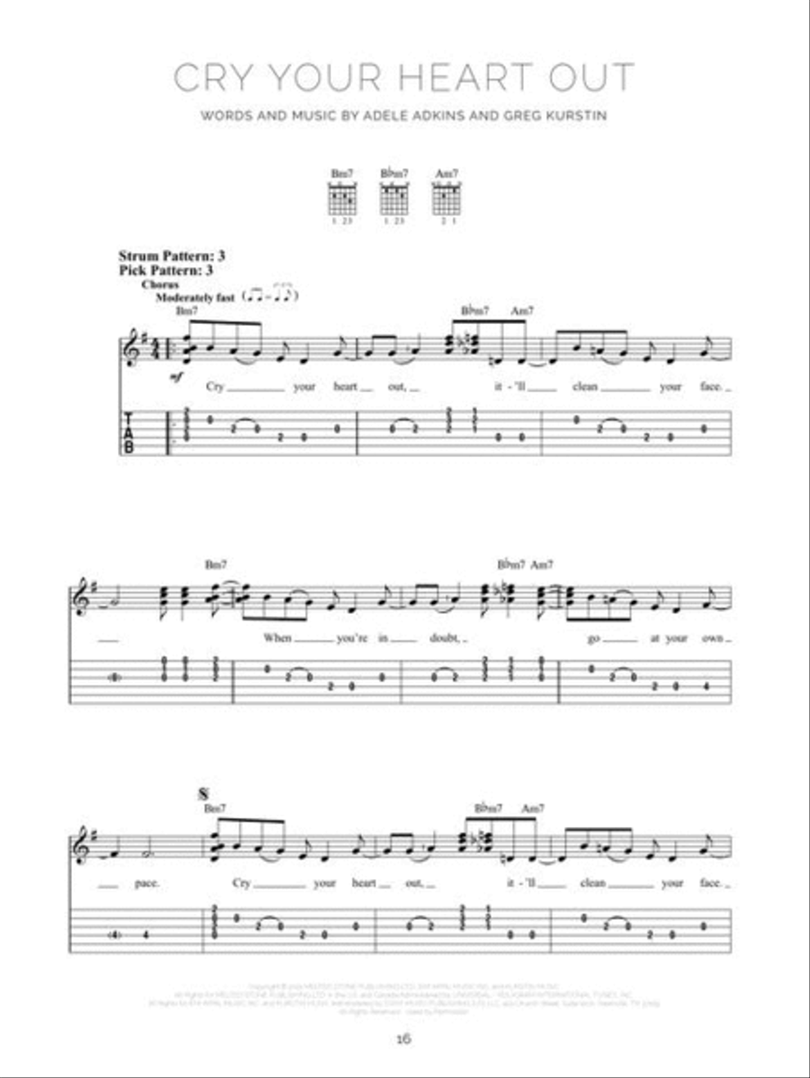 Adele – 30 Electric Guitar scores gallery preview page 5