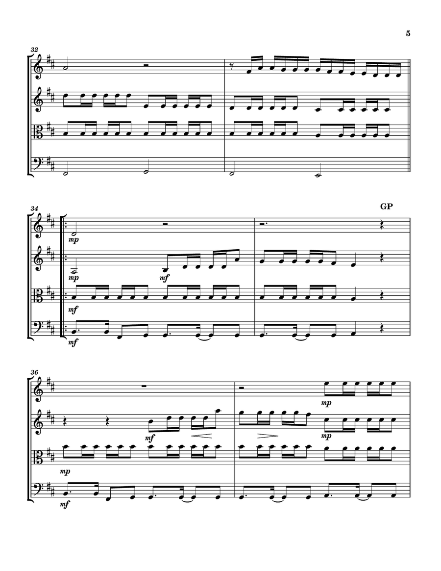 All Of The Lights String Quartet scores gallery preview page 5