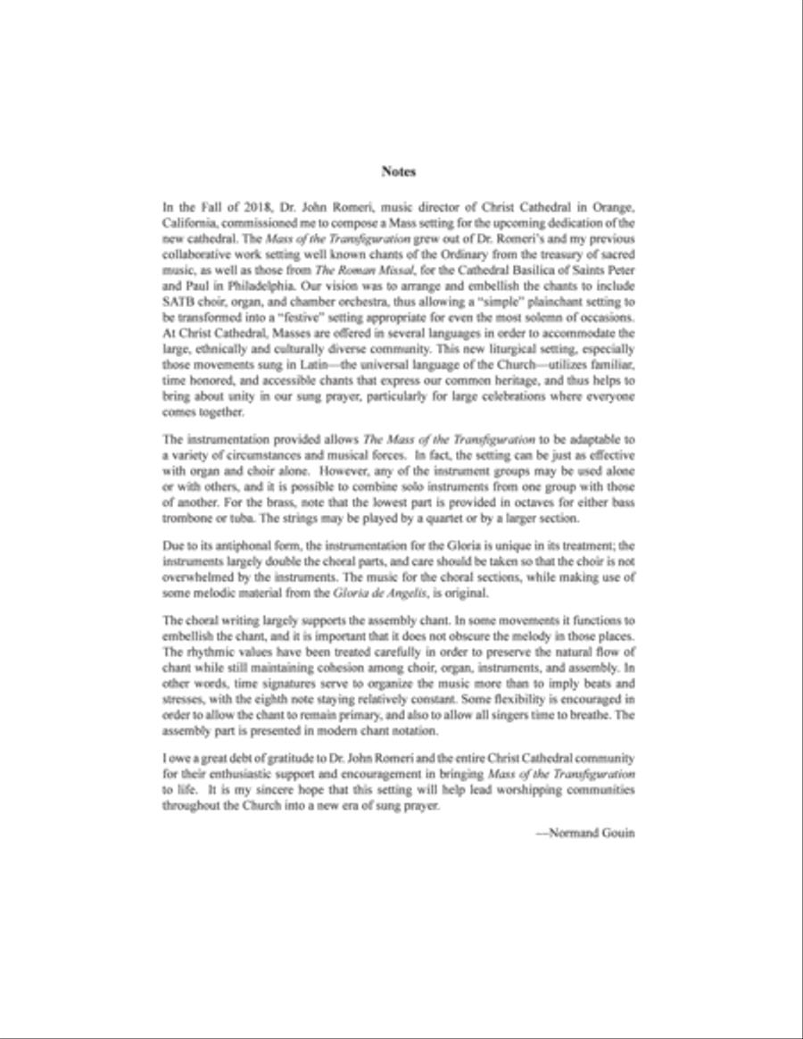 Mass of the Transfiguration Choir scores gallery preview page 3
