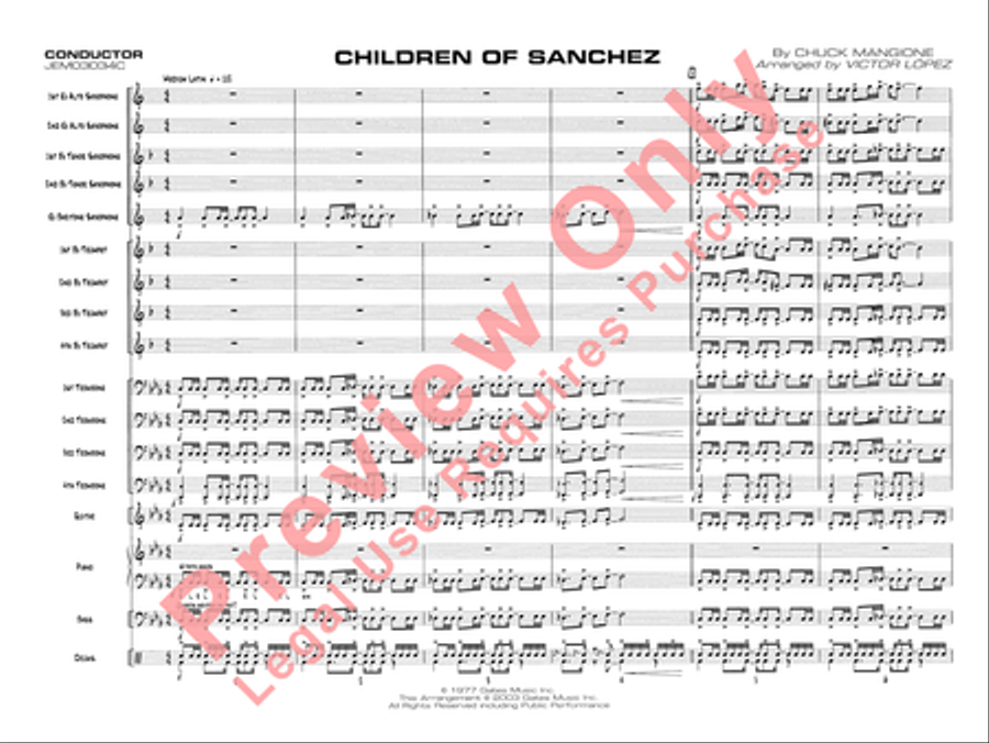 Children of Sanchez Jazz Ensemble scores gallery preview page 4