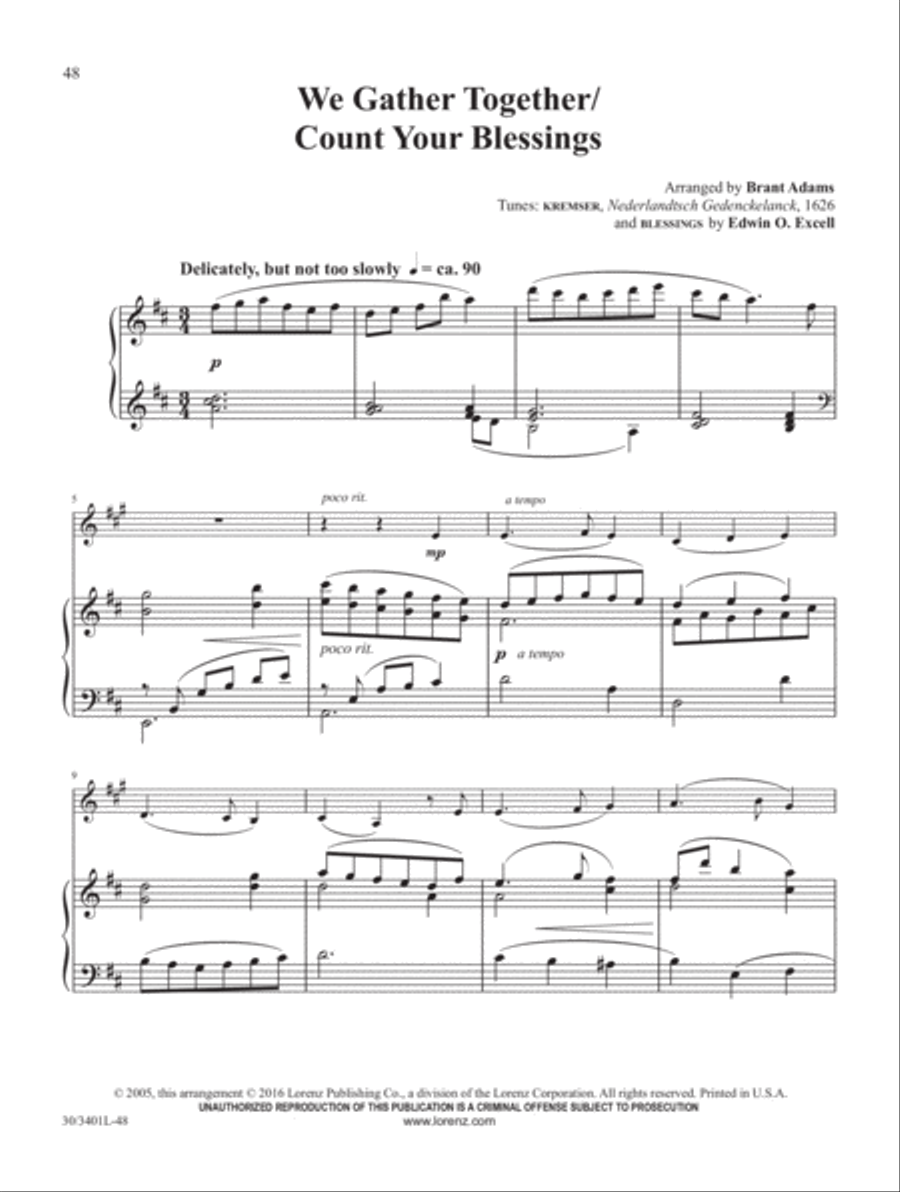 French Horn Solos for Worship, Vol. 2 Piano scores gallery preview page 20