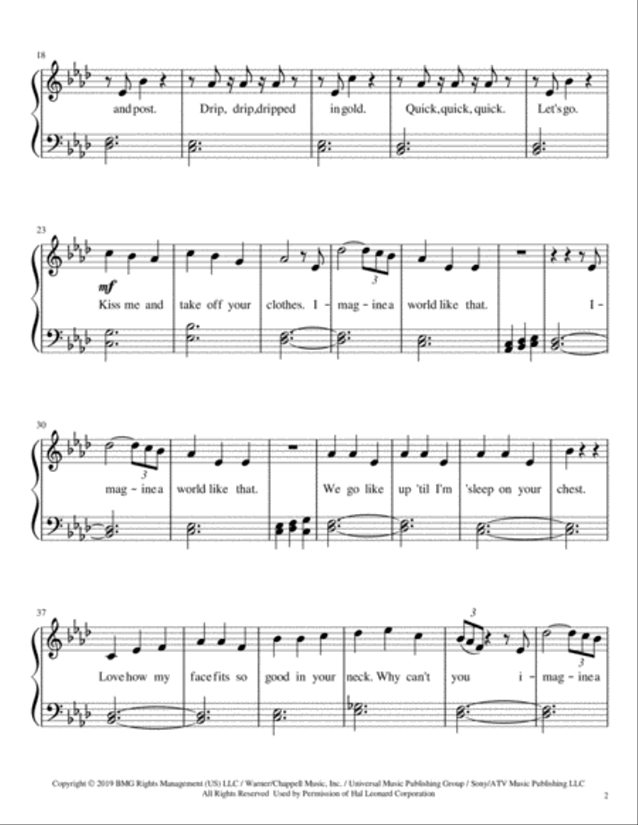 Imagine Imagine Piano Solo scores gallery preview page 2