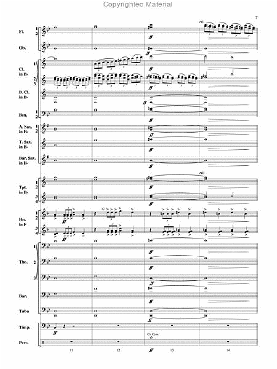 Triumphal Ode Triumphal Ode Concert Band scores gallery preview page 8