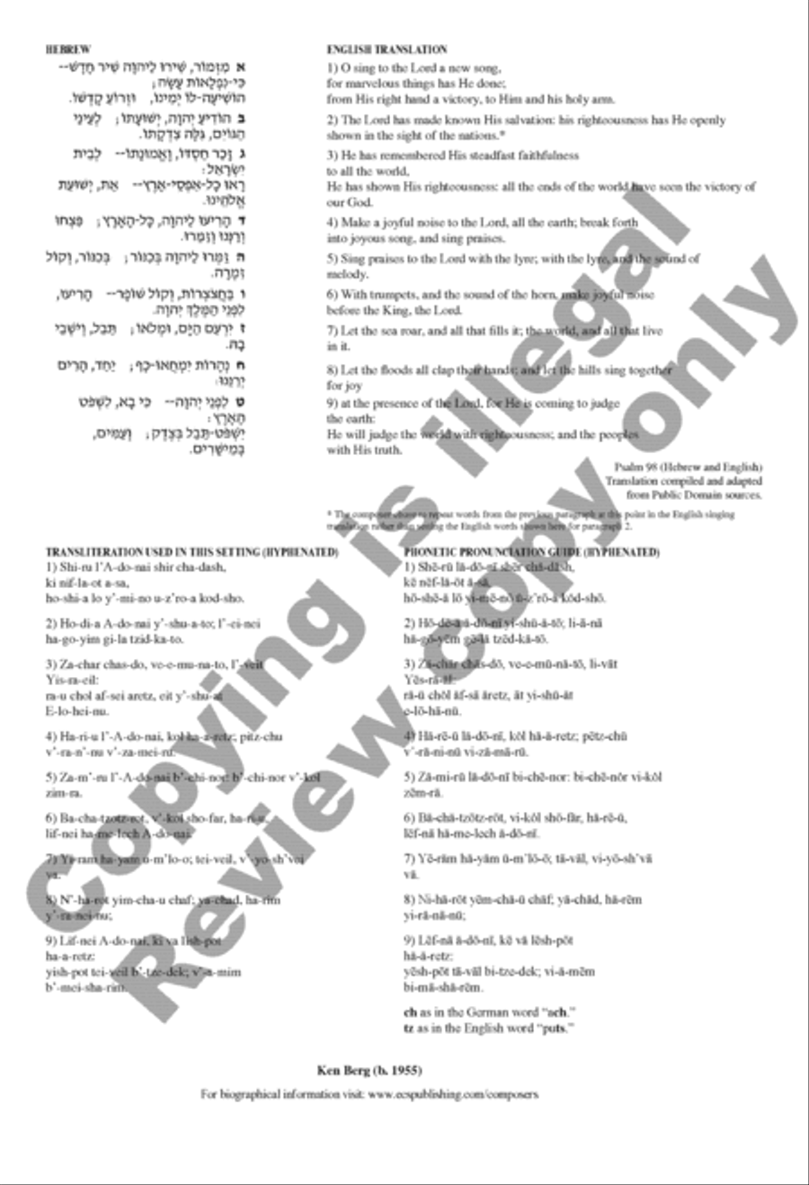 A New Psalm (Psalm 98) A New Psalm (Psalm 98) TTB scores gallery preview page 21