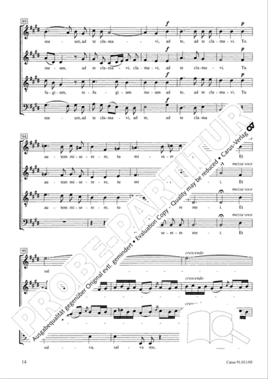 Two Motets (Zwei Motetten) Choir scores gallery preview page 15
