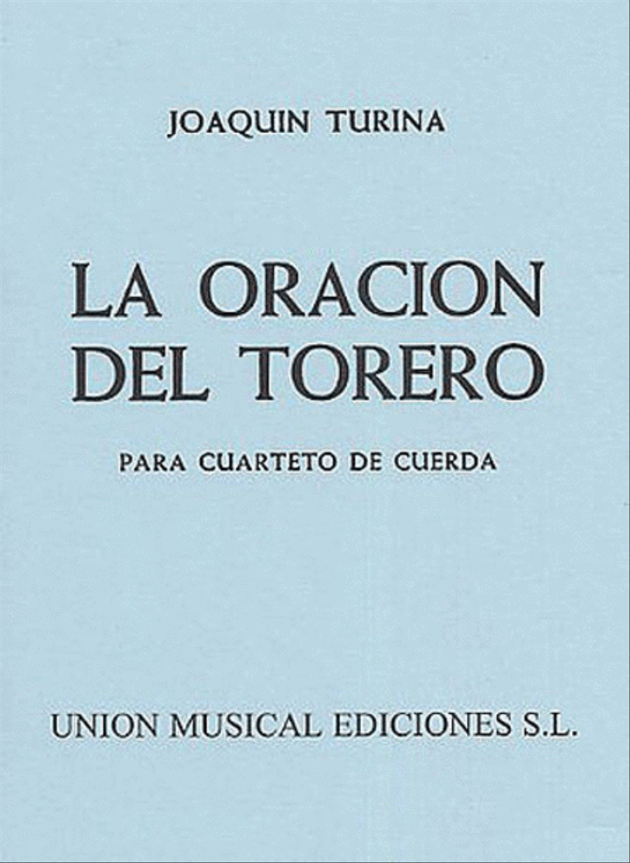 Turina La Oracion Del Torero M/s String Quartet scores gallery preview page 1