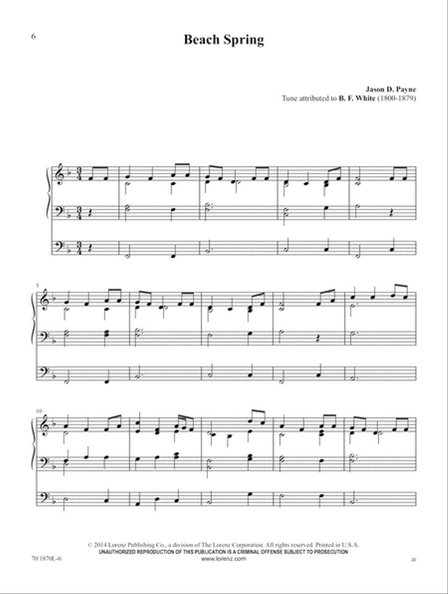 Festive Hymn Tune Harmonizations (Digital Download) Organ scores gallery preview page 6