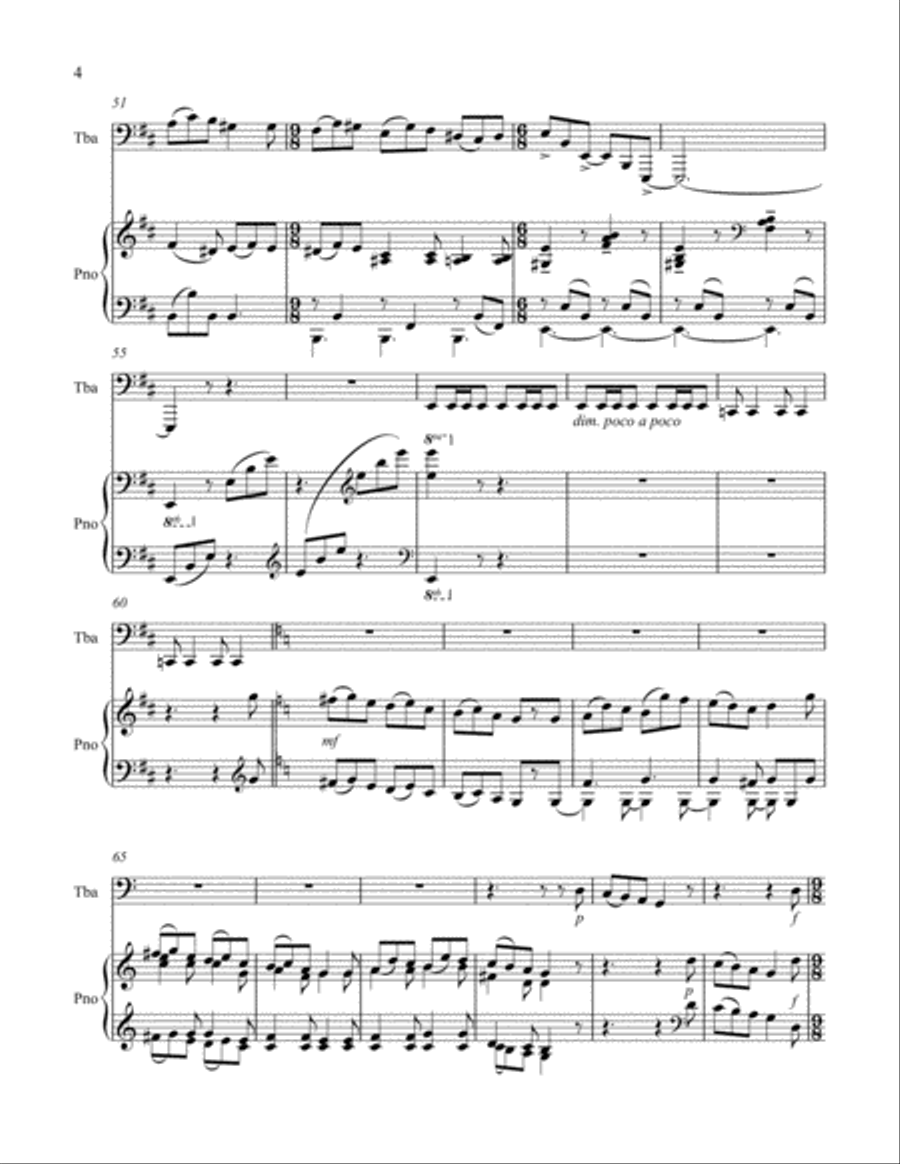 Studies in American Folk Idiom Tuba scores gallery preview page 5