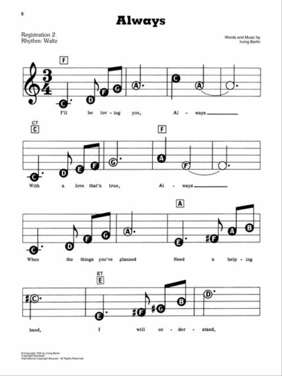 One Hundred Fifty of the Most Beautiful Songs Ever Electronic Keyboard scores gallery preview page 7
