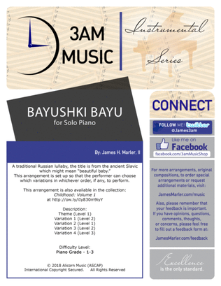Bayushkia Bayu (Theme and Variations)