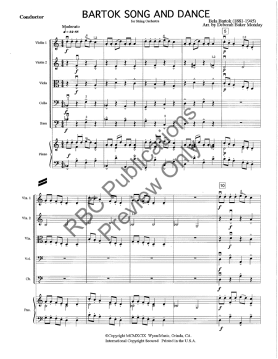 Song And Dance (Score) Song And Dance (Score) String Orchestra scores gallery preview page 4