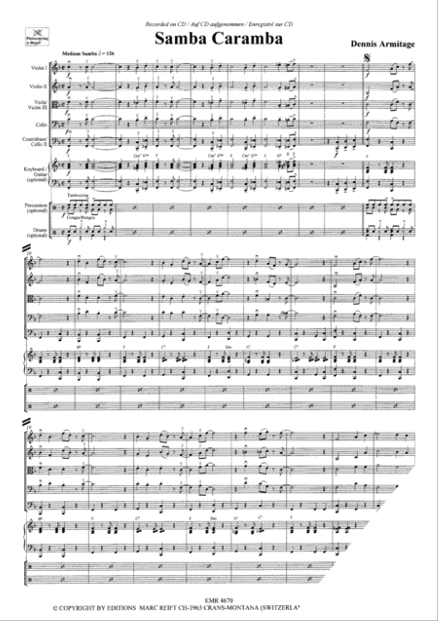 Samba Caramba String Orchestra scores gallery preview page 4