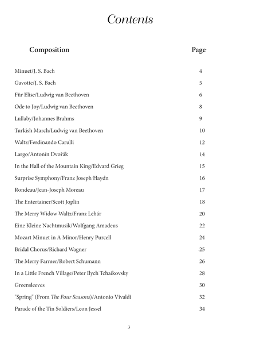 Favorite Classical Themes for Ukulele Acoustic Guitar scores gallery preview page 4