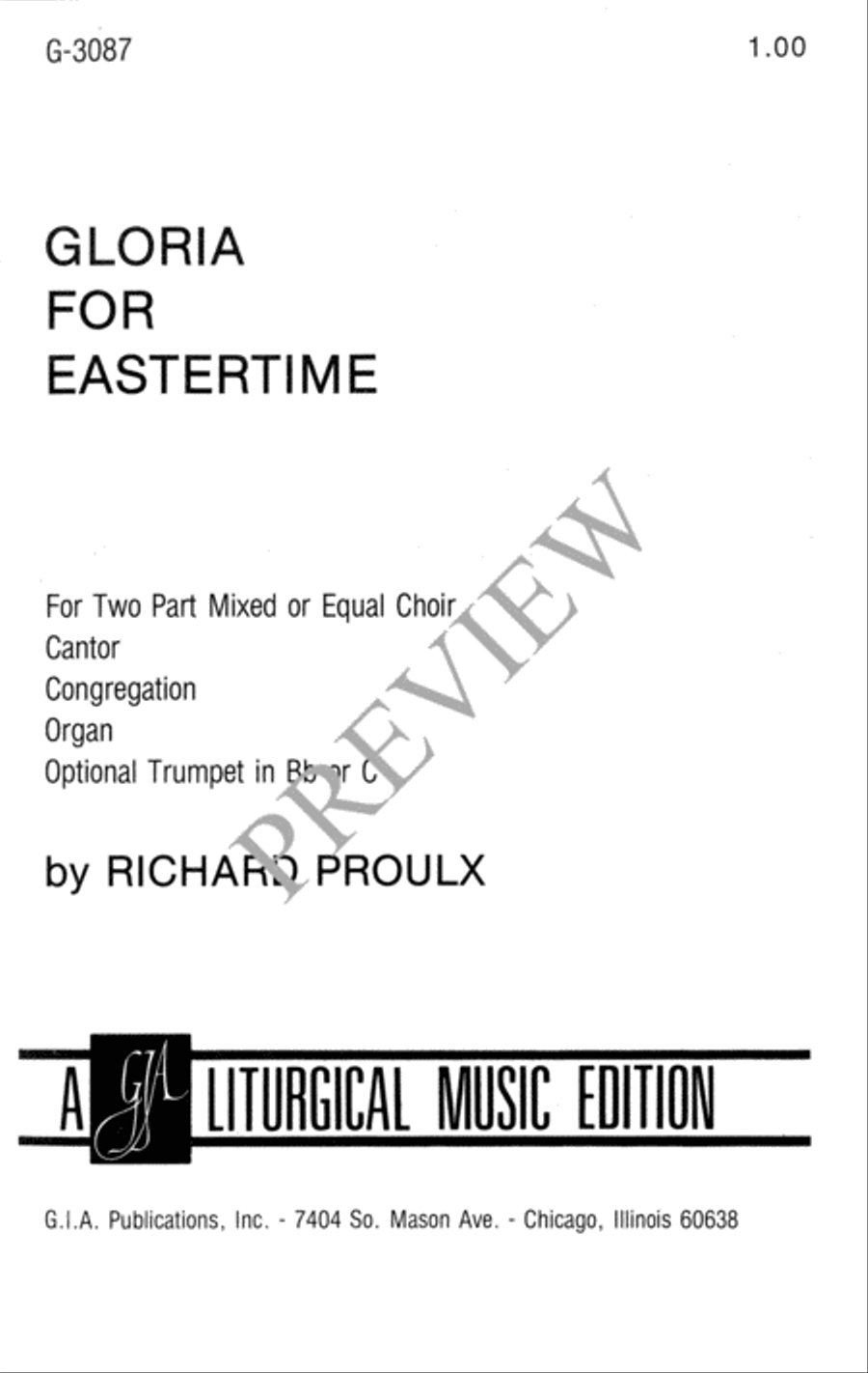 Gloria for Eastertime - Two-part edition 2-Part scores gallery preview page 2