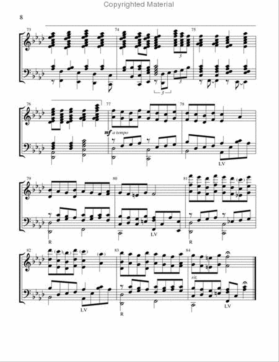 Savior of the Nations, Come (Afdahl) Handbell Choir scores gallery preview page 5