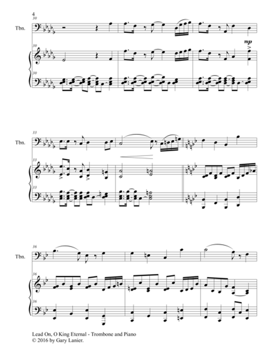 Gary Lanier: 3 GREAT HYMNS, Set III (Duets for Trombone & Piano) image number null