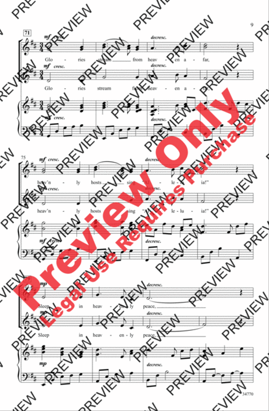 Angels' Gloria Angels' Gloria Women's Choir scores gallery preview page 9