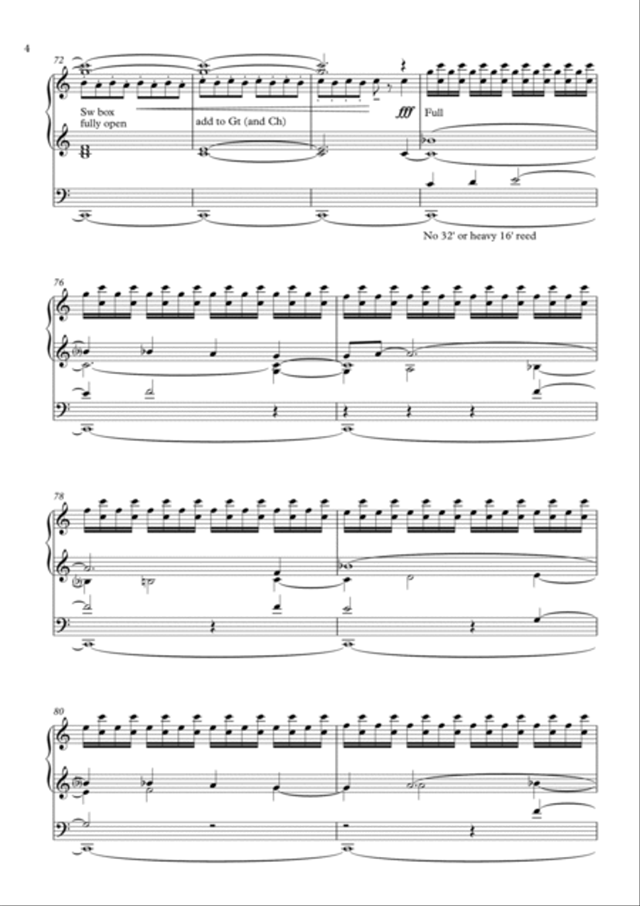 Interstellar Organ Solo scores gallery preview page 4
