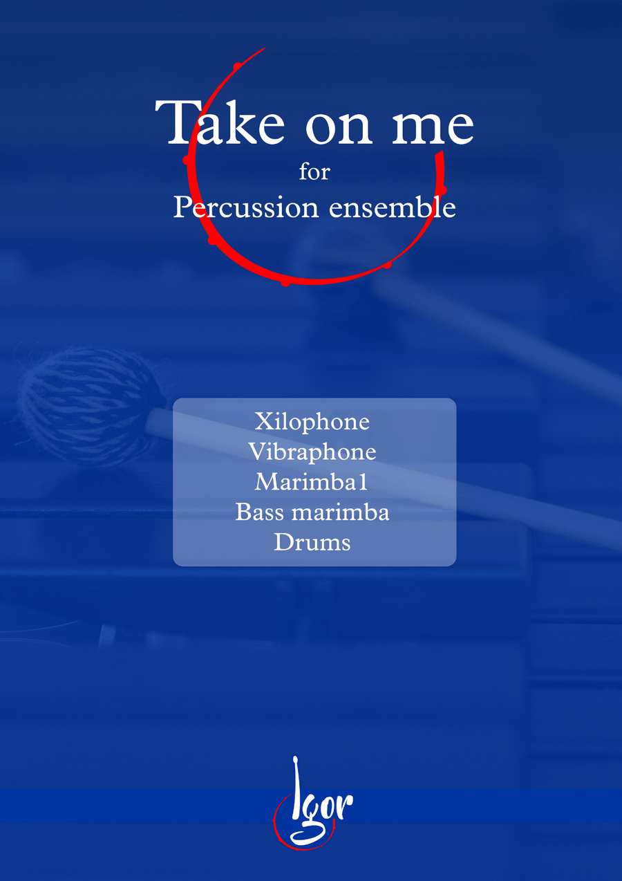 Take On Me Percussion Ensemble scores gallery preview page 1
